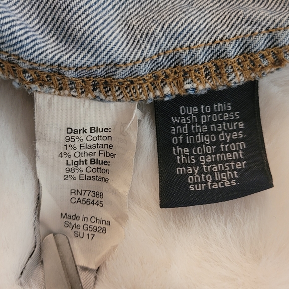 Madewell McCarren Two Tone Distressed Denim Skirt Size 26 - Picture 15 of 16